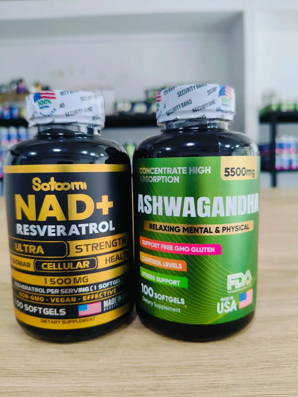 Combo Nad+Resveratrol + Ashwagandha Premium